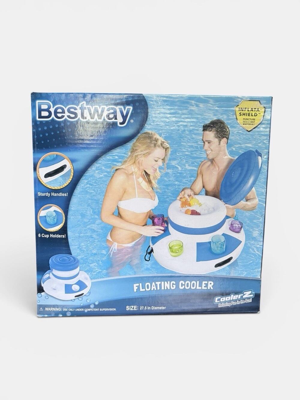 Bestway CoolerZ Floating Cooler Six Drink Holder Swimming Pool New